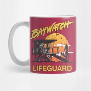 Baywatch Lifeguard Sunset 1989 Mug